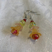 Earrings: Bellflower - Lemon and Orange