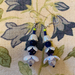 Earrings -Blossom Triple Blue and White