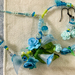 Set: Turquoise Bouquet - Necklace, Braclet, Earrings (Floral Bouquet range)