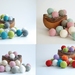 Bunting / Garland - Custom Colour Felt Balls