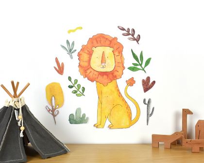 Lion in the Savanna wall decal – medium