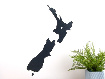 New Zealand map chalkboard wall decal – Medium