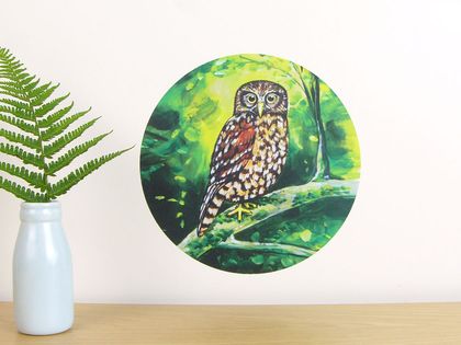 Morepork small dot wall decal by Ira Mitchell
