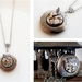 The Wee Bee Textured Locket - Steampunk Inspired Memory Keeper