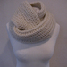 Creamy natural wool and mohair Infinity Scarf