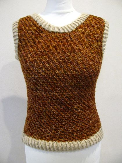 Coffee and Cream knitted vest