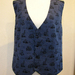 Men's blue builders vest