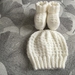 KNITTTED HAT AND BOOTEE SETS