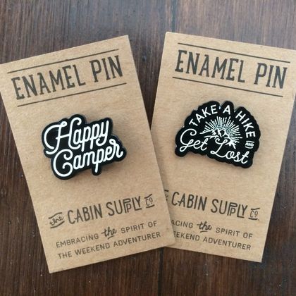 adventure inspired enamel pin badge