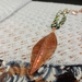 Fold formed copper leaf necklace