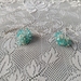 Blue apatite chip earrings