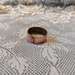 Hammered copper band with overlap