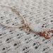 Moonstone and garnet necklace