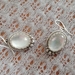Mother of Pearl and sterling silver earrings