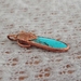 Turquoise and copper pendant