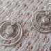 Unique moonstone and silver earrings