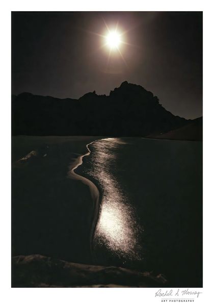 'Moonlight Sculpture' Karekare Beach (night photography)