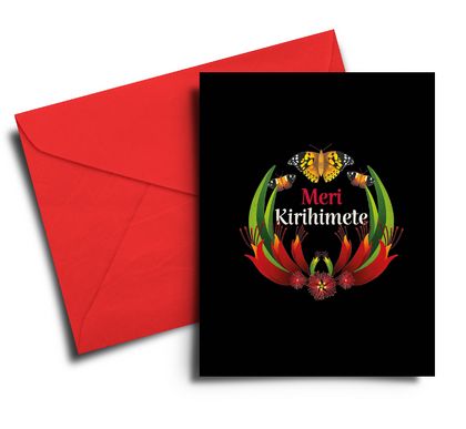 Meri Kirihimete (Merry Christmas) – A6 Greeting Card