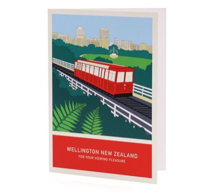 For your viewing pleasure A6 greeting card – Wellington New Zealand series