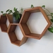 Hex Shelves (Recycled Rimu) - Set of 3 