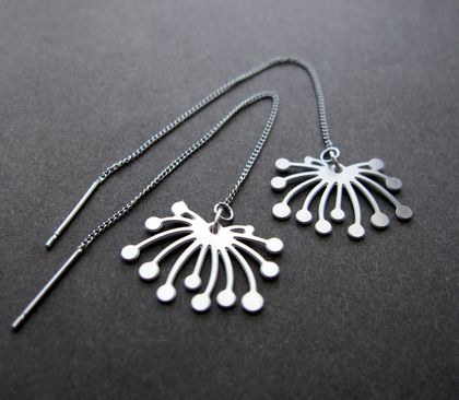Dandelion seed earrings