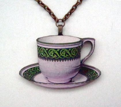 Teacup necklace