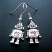 Robot earrings