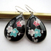 cherry blossom teardrop earrings