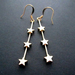 Gold star earrings