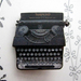 Torpedo typewriter brooch