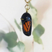 EMERGING MONARCH CHRYSALIS - handmade pendant with painted detail