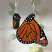 MONARCH BUTTERFLY AND EMERGING CHRYSALIS EARRINGS