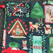 Fabric Christmas gift bag - dog theme