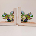 Stained Glass Squirrel Bookends