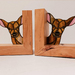 Stained Glass Deer Bookends