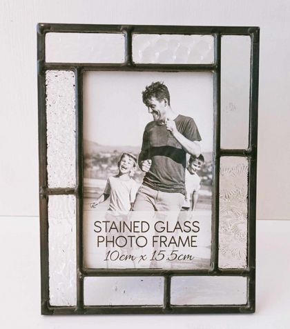 Stained Glass Photo Frame - Clear