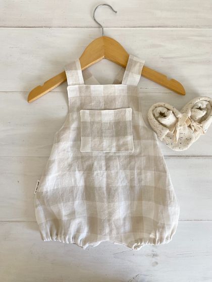 Linen Overalls Bone 3-6ths