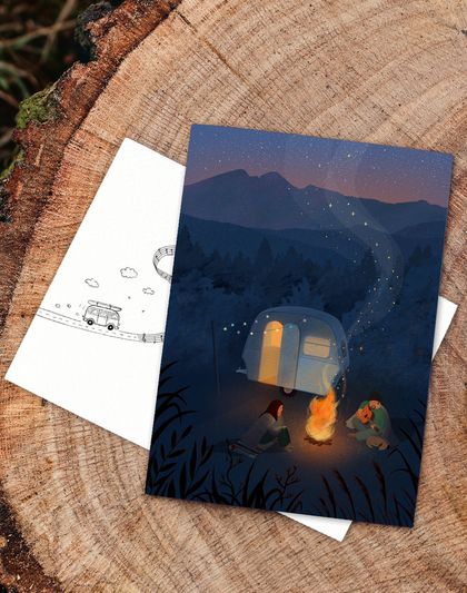 Music in the Mountains - Greeting card with augmented reality