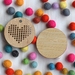 Blank Bamboo Heart Cross Stitch Blank  ~ Modern DIY Embroidery 