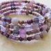 Purple Dusk bracelet: wrap bracelet in purple, mauve, and copper