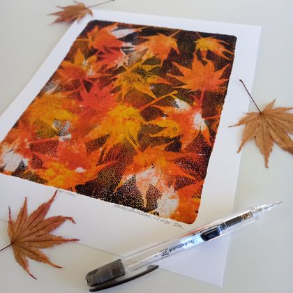 Fine Art Print - Japanese Maple Leaves - Red / Orange
