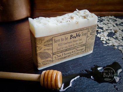 Oat Honey and Orange handmade soap bar