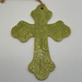 ON SALE - Ceramic Cross - Green