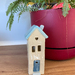 Ceramic House - light blue roof