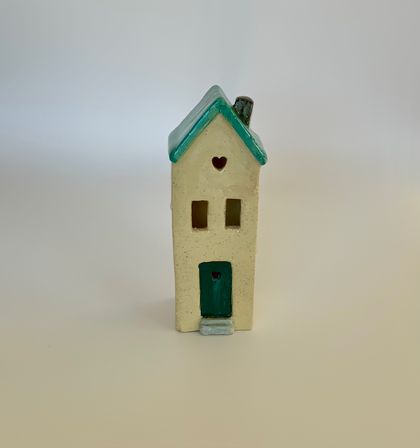 Ceramic House - Teal roof