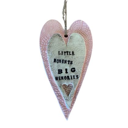 Decorative Heart ”little moments Big memories”