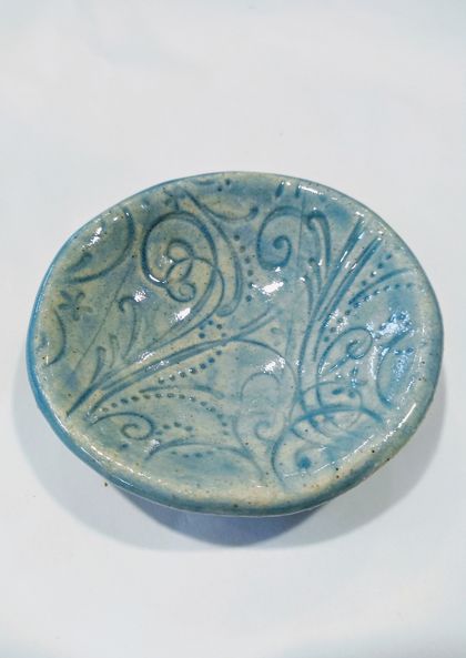  Jewellery Dish - aqua blue