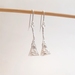 Silver gum flower pod earrings