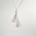 Silver gum flower pod necklace