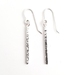 Elegant textured bar earrings